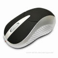 Wireless Optical Mouse, Works on Any Surface Except Glass, USB and U + P Combo Ports are Available